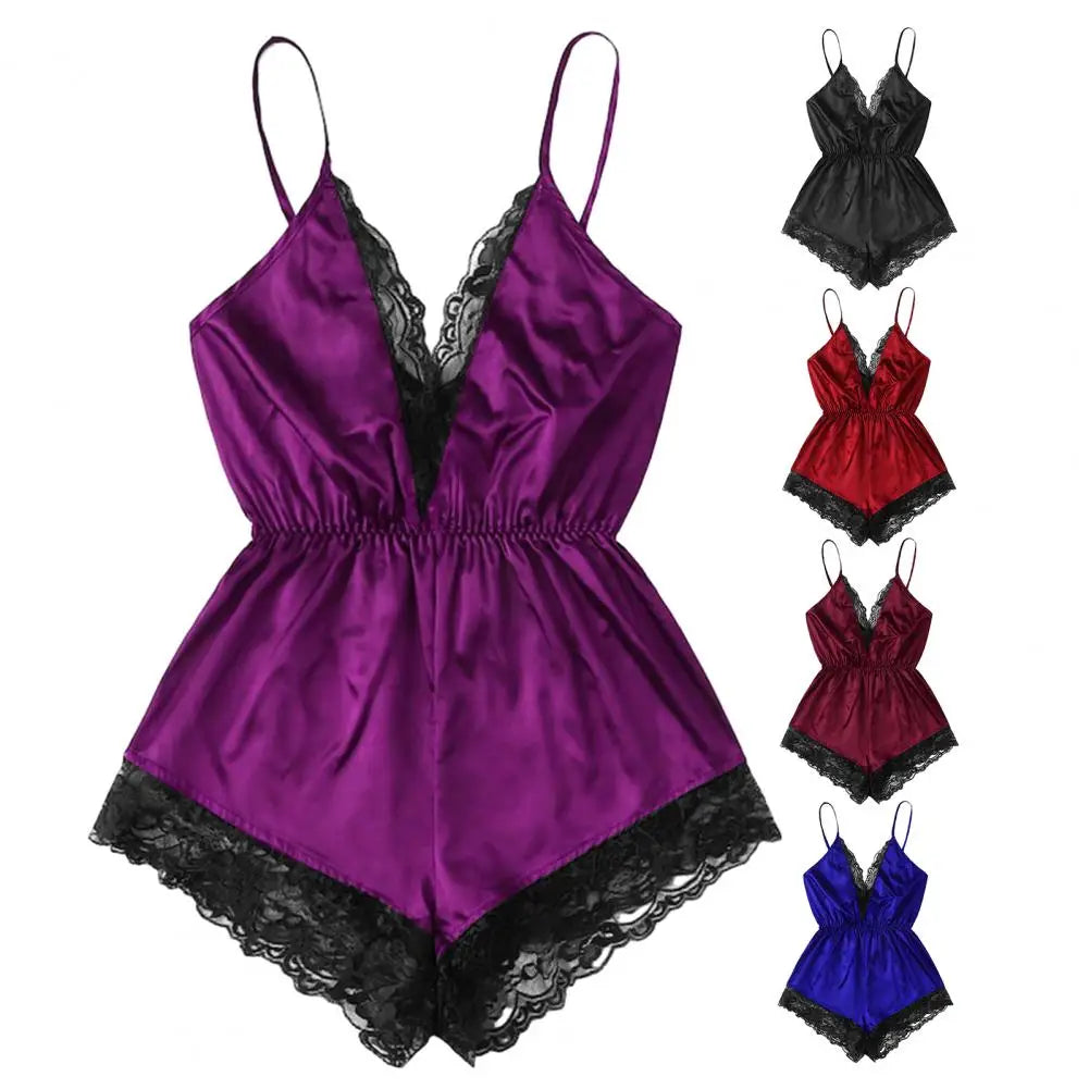 Sexy Lingerie Sleepwear Sling Silky Comfortable Nightwear Womens Silk Satin Sleeveless Robe Kimono Robe Short Bathrobe Pajamas