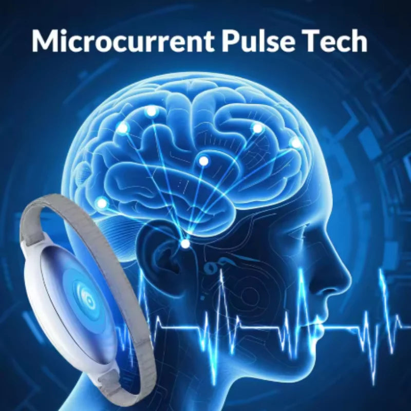New Microcurrent Sleep Aid Device EMS Sleep Aid Machine Sleep Instrument for Insomnia Stress Anxiety Relief Palm Pulse Massager