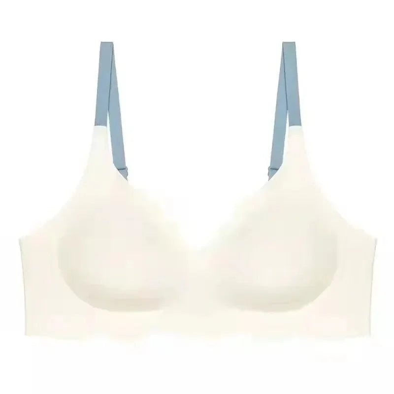 Wireless Push Up Bra Pull Together Sexy Crystal Jelly Seamless Women Bras Underwear Back Closure Female Lingerie