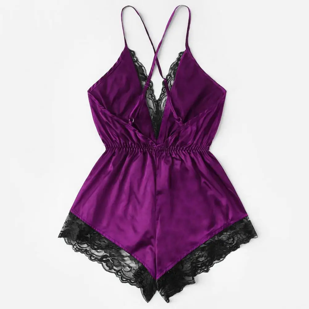 Sexy Lingerie Sleepwear Sling Silky Comfortable Nightwear Womens Silk Satin Sleeveless Robe Kimono Robe Short Bathrobe Pajamas