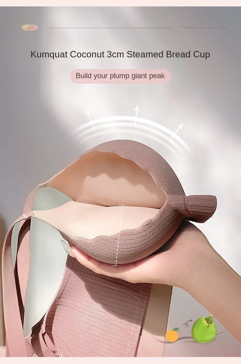 Ultra Thick 6CM Push up Bra for Small Chest Padded No Steel Ring Comfortable Sexy Lift Lingerie Flat Chest Women