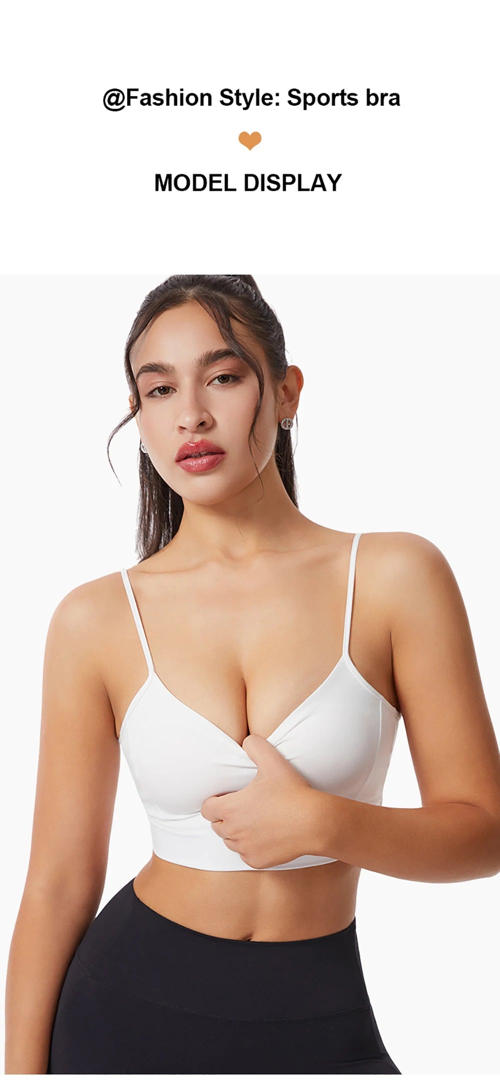 Low Back Sports Bra For Women Low Impact Padded Workouts No Underwire Bralette Beauty Back Yoga Spaghetti Straps Vest Tops