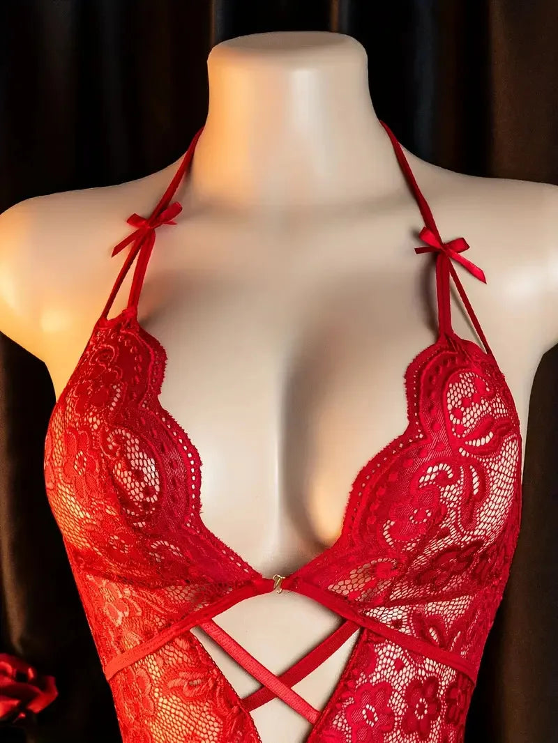Nighttime Porn Rave Lingerie Transparent Babydooll Drees Crotchless Hot Women 18 Sensual Bodysuit Open Ass Lenceria For The Bed