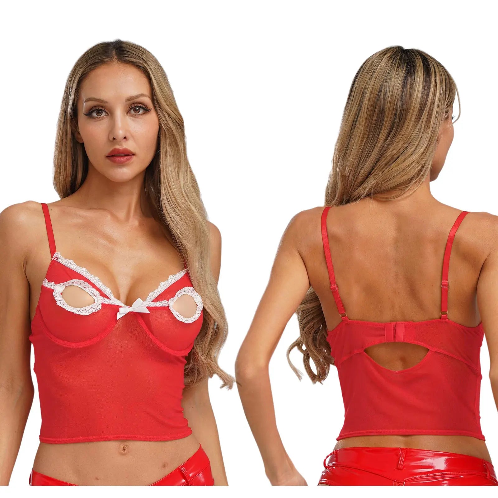 Women Bare Breast Exposed Cut Out Lace Bra Exotic Lingerie Porno Open Cup Bra Hollow Out Pad-free Underwired Brassier Vest Tops