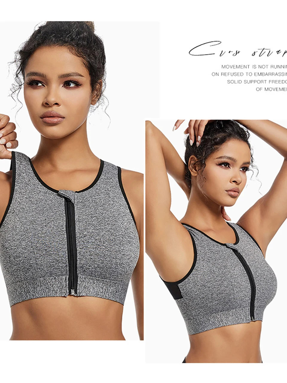 Plus Size Zip Front Closure Longline Bras Wireless Full Coverage Brassiere No Underwire Bralettes Hide Back Fat Bras