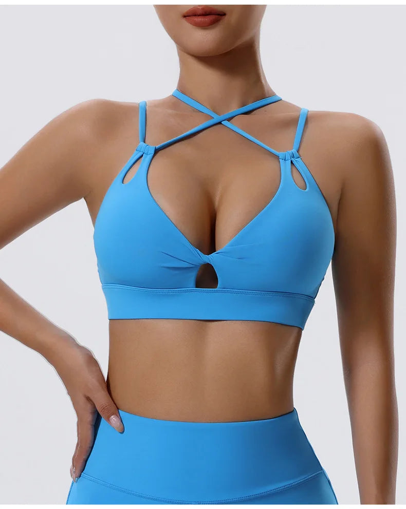 Sports Bra with Side Breasts for Women, Running, Fitness, Shock-absorbing Vest, Beautiful Back Bra
